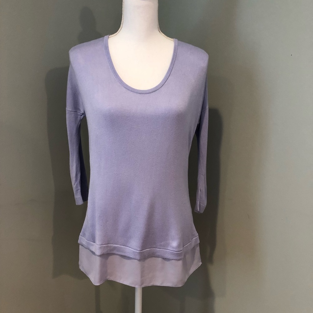 Express Lavender Scoop Neck Tunic Sweater size Medium